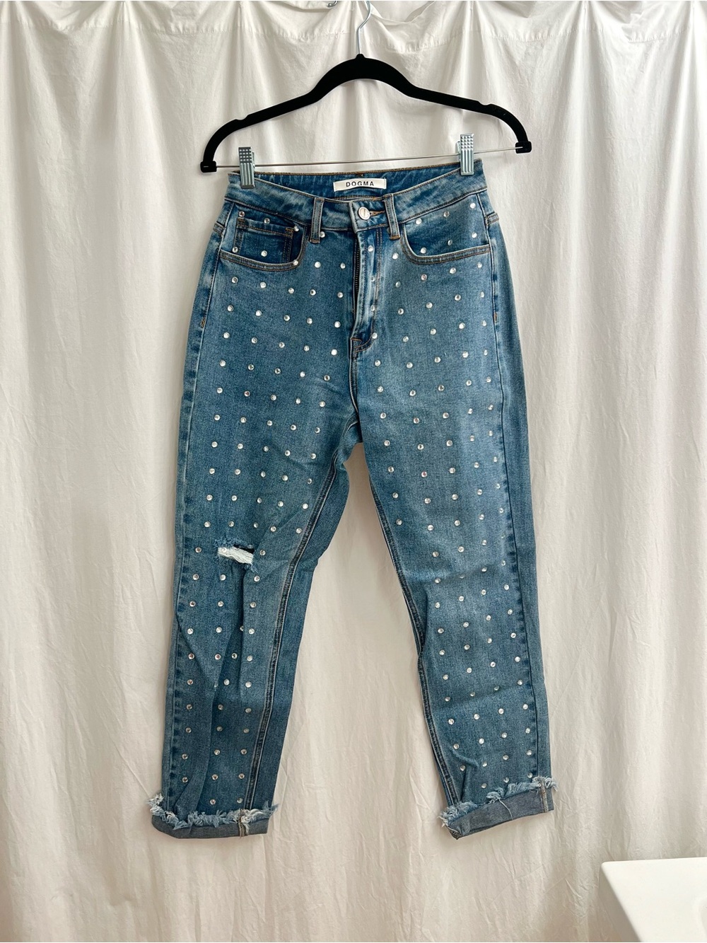 dogma rhinestone jeans